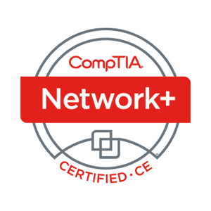 CompTIA Network+ Certified & CE badge