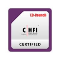 EC-Council CHFI Certified Hacking Forensic Investigator badge